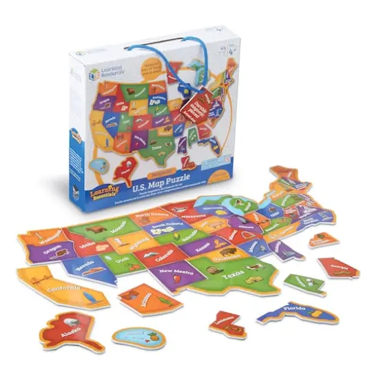 Learning Resources Magnetic U.S. Map Puzzle {3}
