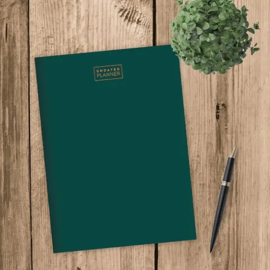 TF Publishing Large Emerald Green Undated Monthly Planner {6}