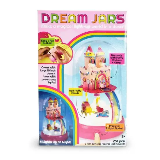 Bright Stripes Dream Jars Candy Castle Light Up Activity Kit {1}