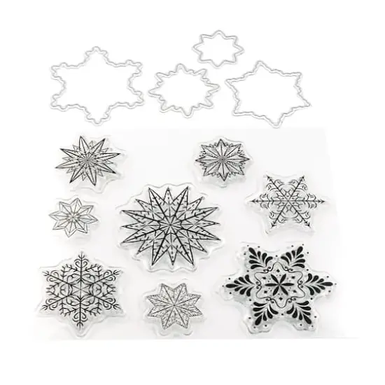 Snowflake Clear Stamp & Die Set by Recollections&trade; {1}