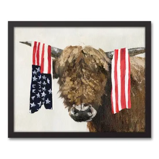 Patriotic Hyland Black Framed Canvas {1}