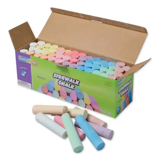 2 Packs: 52 ct. (104) Creativity Street&reg; Assorted Colors Sidewalk Chalk {3}
