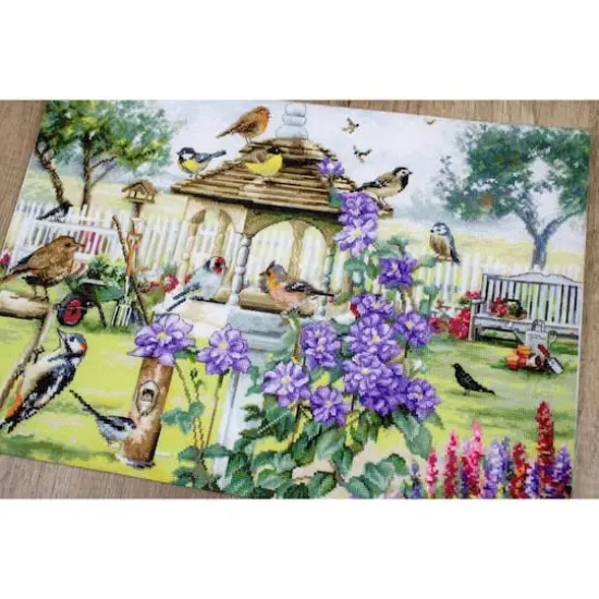 Letistitch Bird Table Counted Cross Stitch Kit {1}