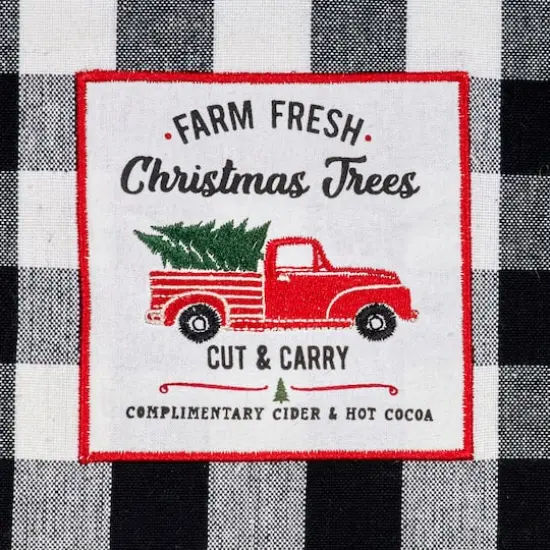 DII&reg; Christmas Tree Farm Embellished Dishtowels Set {8}