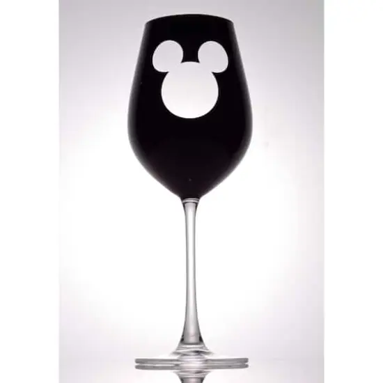 JoyJolt&reg; Disney&reg; 16oz. Luxury Mickey Mouse Crystal Stemmed White Wine Glass, 2ct. {3}