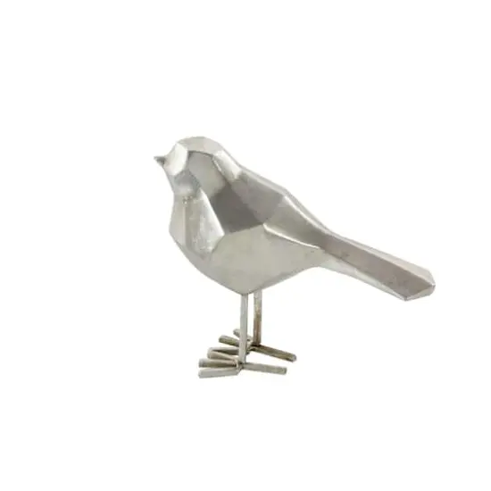 CosmoLiving by Cosmopolitan Modern Polystone Bird Sculpture Set Gray {5}