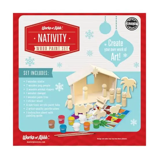 Works of Ahhh... Wood Painting Kit - Nativity {3}