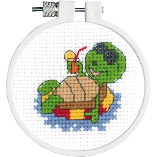 Janlynn&reg; Kid Stitch Floating Turtle Counted Cross Stitch Kit {1}