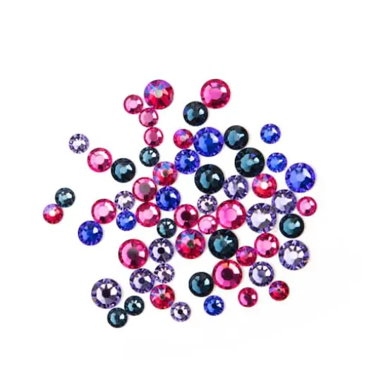 Round Flatback Austrian Crystals Mix by Bead Landing™, 60ct. Supersonic {1}