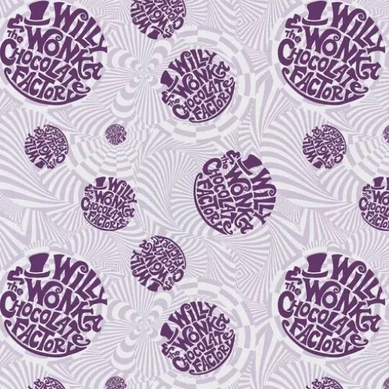 Willy Wonka Wonka Logo Precut Cotton Fabric {1}