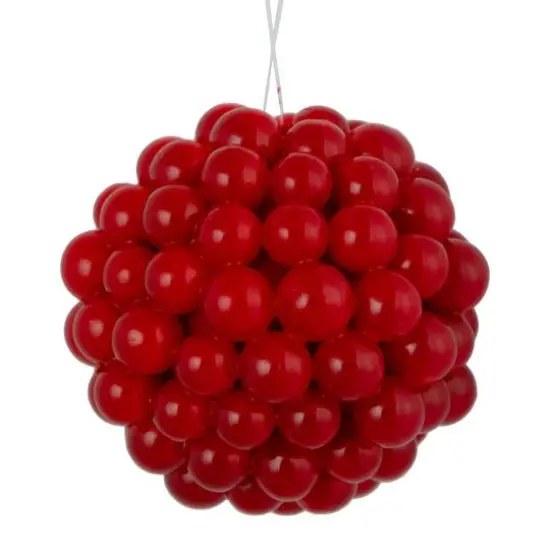 3.25" Red Berries Christmas Ball Ornament {3}