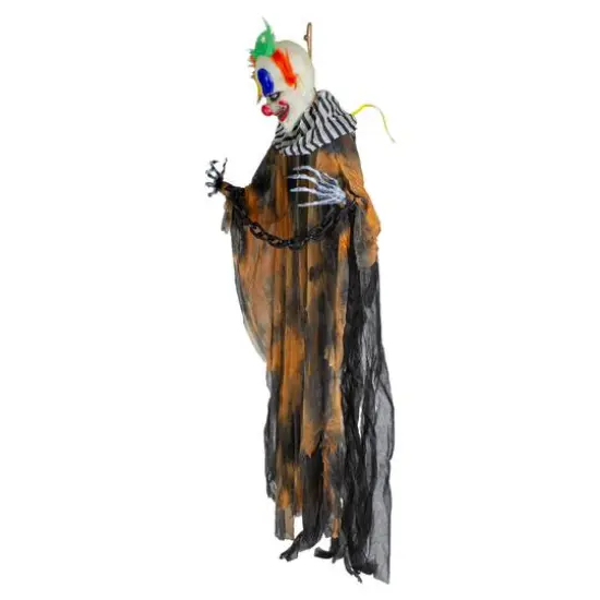 3.5ft. Animated Clown with LED Eyes Halloween Decoration {5}