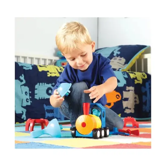 1-2-3 Build It! Rocket-Train-Helicopter {4}