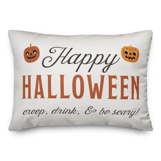Happy Halloween 14" x 20" Throw Pillow {1}
