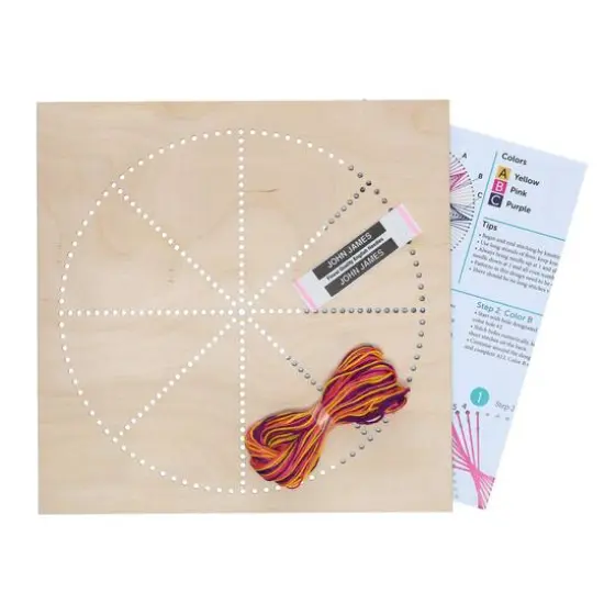 Leisure Arts&reg; Circle Stitched String Art Panel Kit {4}
