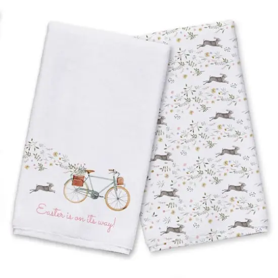 Easter Bike Tea Towel - Set of 2 {1}