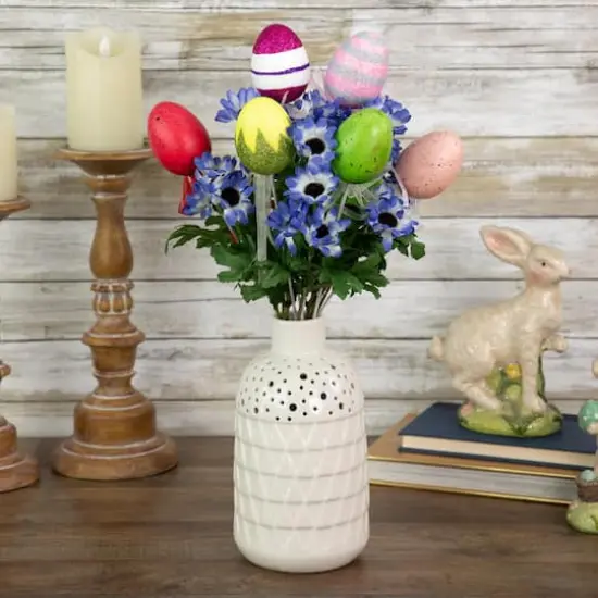 Colorful Speckled & Glittered Easter Egg Picks, 6ct. {4}