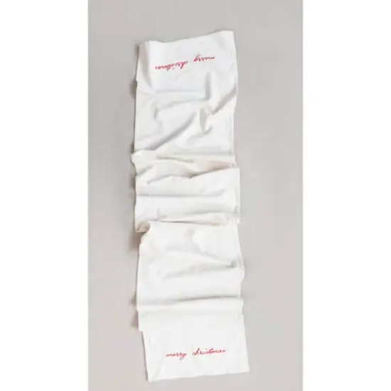 Hello Honey&reg; 6ft. Embroidered Cotton Table Runner {3}