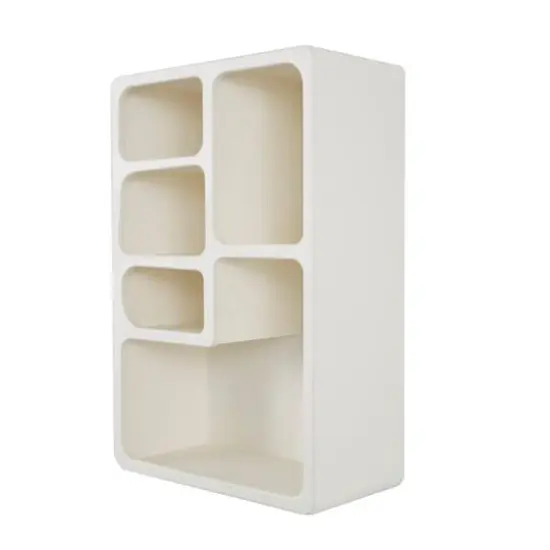 24" Cream Rectangle Wall Shelf {5}