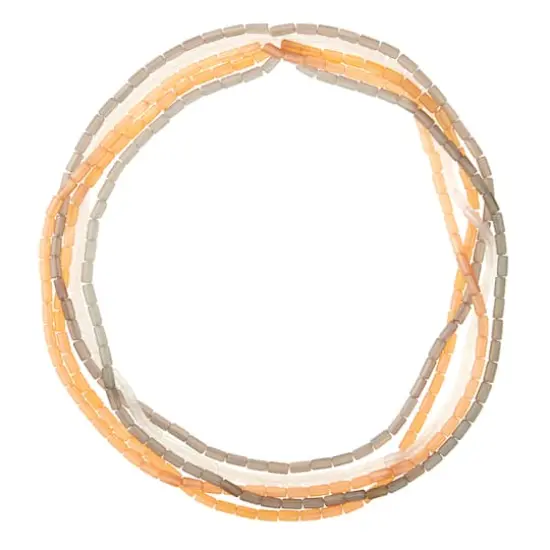 Matte Multicolor Earth Glass Tube Seed Beads, 5mm by Bead Landing&trade; {1}