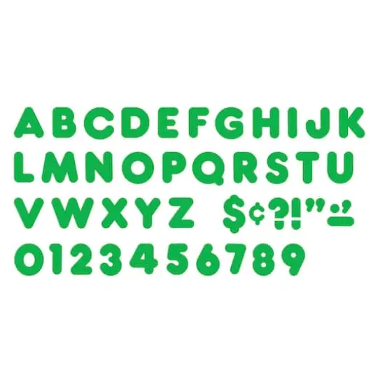4" Casual Uppercase Ready Letters&reg; Grass Green {3}