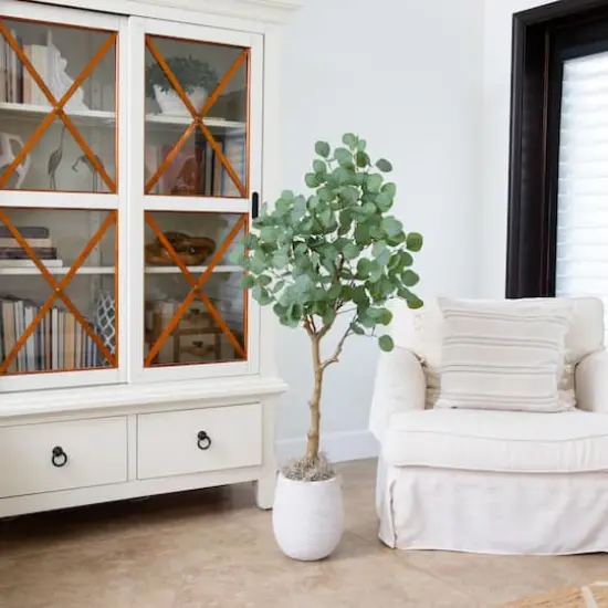 4ft. Potted Artificial Eucalyptus Tree {3}