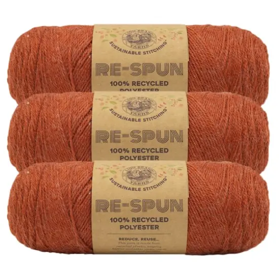 3 Pack Lion Brand&reg; Re-Spun Recycled Yarn Amber {1}