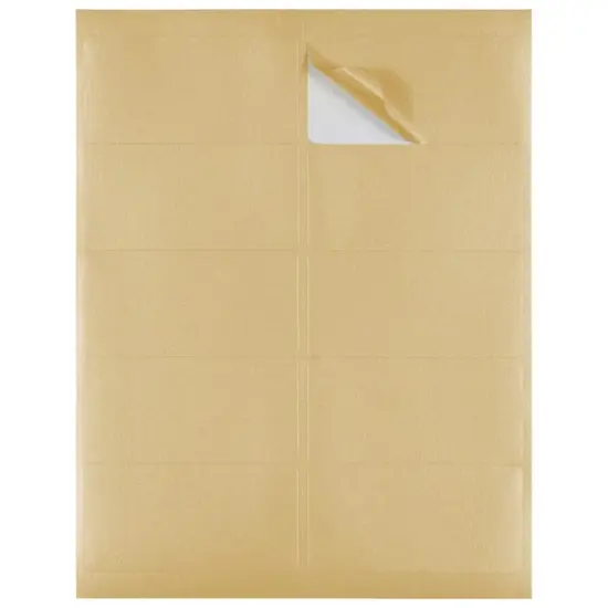 JAM Paper Standard Address Labels, 120ct. Gold Metallic {5}