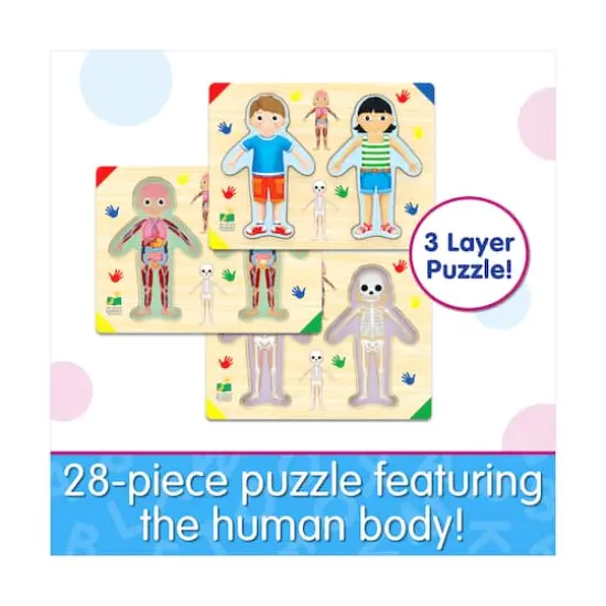 Lift & Learn Puzzle - Inside of Me: 28 Pcs {5}