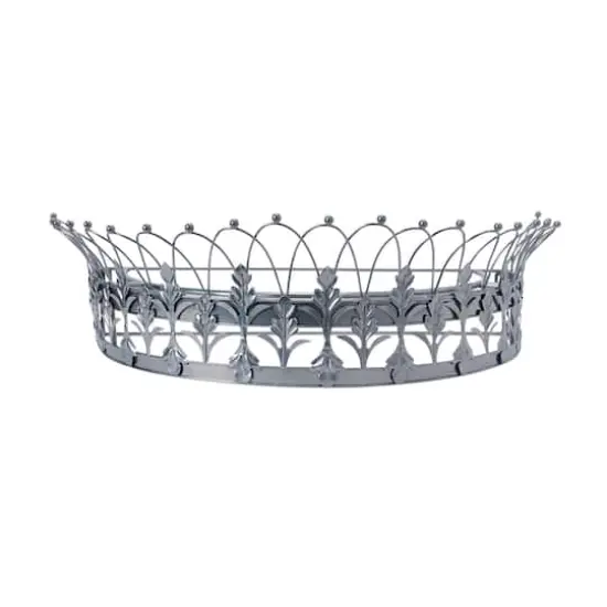 Hello Honey&reg; 29" Metal Curtain Crown Silver {1}