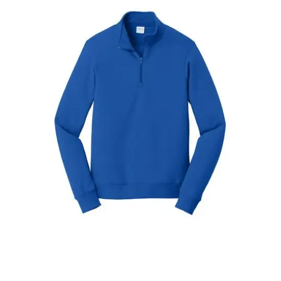 Port & Company&reg; Fan Favorite&trade; Fleece 1/4 Zip Pullover Adult Sweatshirt True Royal {1}