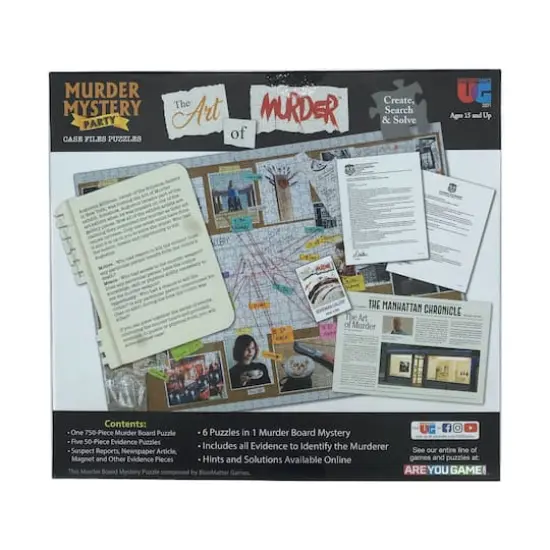 Murder Mystery Party Case Files Puzzles - The Art of Murder: 1000 Pcs {3}