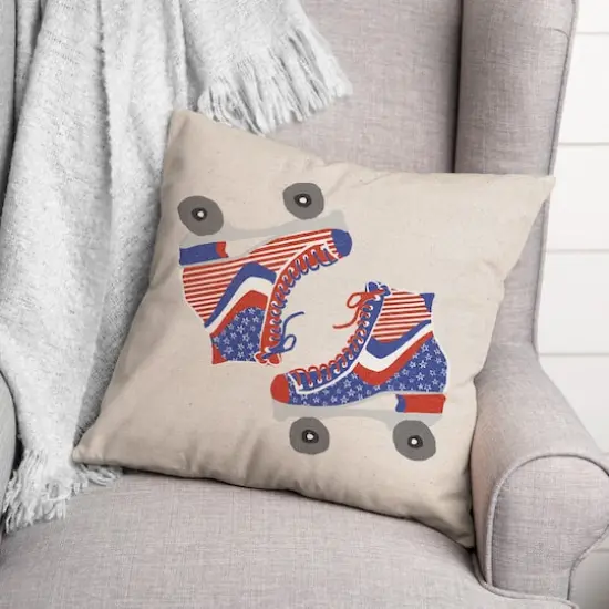 American Roller Skates Indoor/Outdoor Pillow {3}