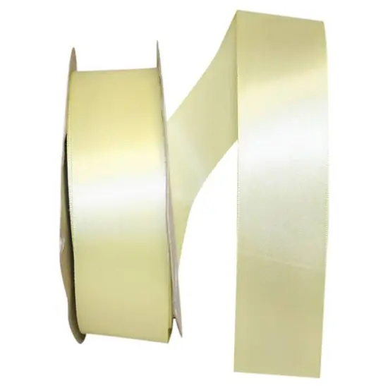 JAM Paper 1.5" x 50yd. Single Face Satin Ribbon Maize {1}