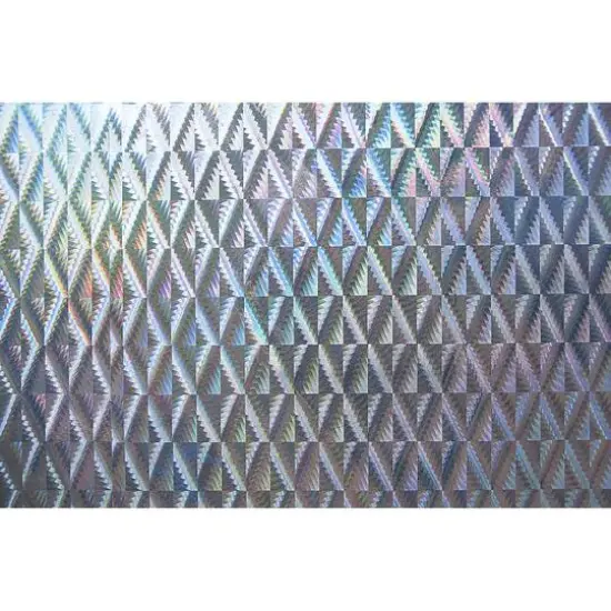 Fablon Holographic Silver Diamond Adhesive Film Sheets, 2ct. {1}