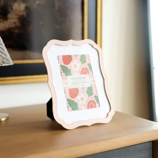 Flora Bunda Gallery 4" x 6" Vintage Rectangle Edge Zinc Alloy Picture Frame {6}