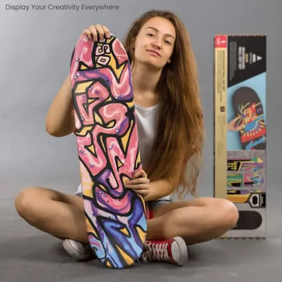 Arteza 14 Piece Skateboard Wall Art Kit {4}