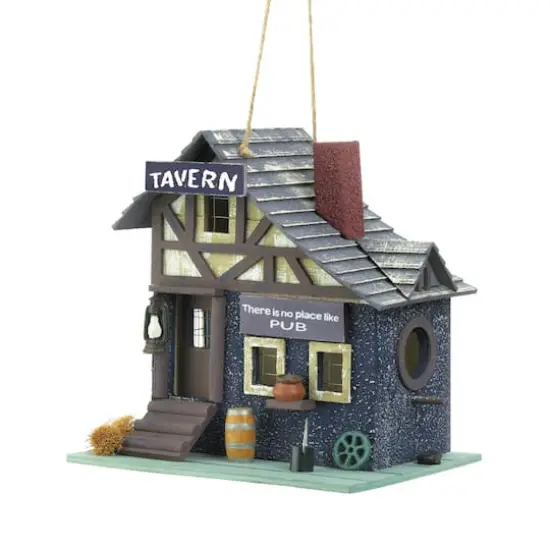 9'' Rustic Tavern Birdhouse  {1}