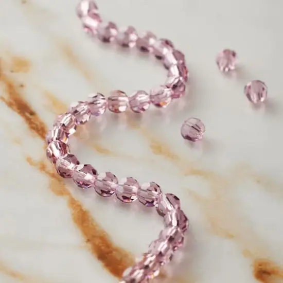 Preciosa Glass Crystal Round Beads, 4mm by Bead Landing&trade; Light Amethyst {3}