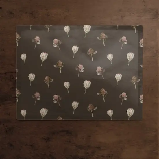 Cottage Florals Cotton Twill Placemat Charcoal {3}