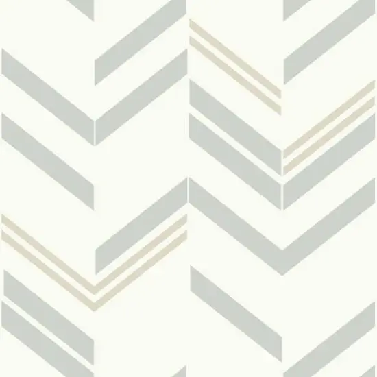 RoomMates Chevron Stripe Peel & Stick Wallpaper Gray {1}