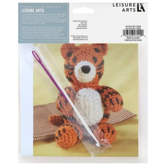 Leisure Arts&reg; Tiger Crochet Friend Kit {3}
