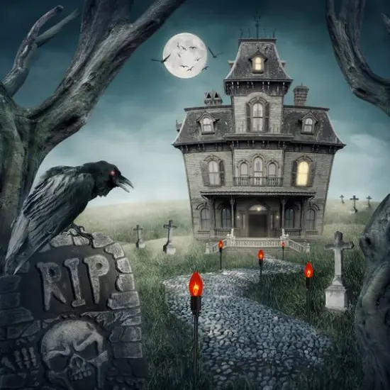 10ct. Orange C9 Bulb Halloween Pathway Markers {3}