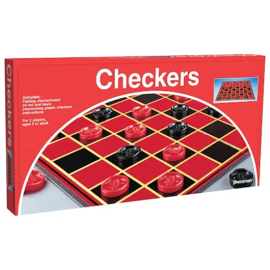 Pressman&reg; Checkers Game, 6 Pack {3}