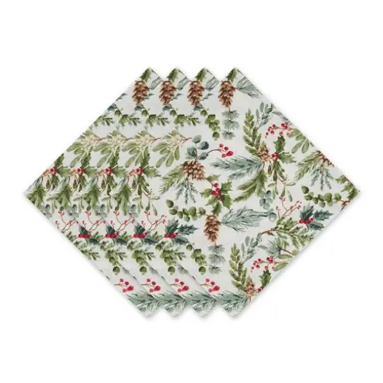 DII&reg; Heritage Holiday Sprigs Printed Napkin Set, 4ct. {1}