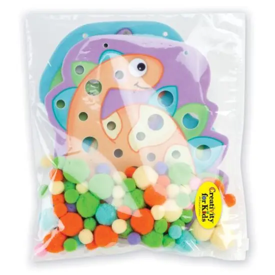 Creativity for Kids&reg; Dinosaurs Pom Pom Pictures Kit {10}