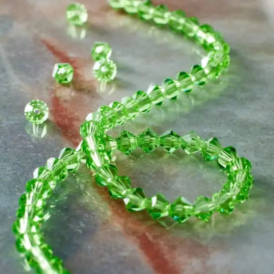 Preciosa Glass Crystal Bicone Beads, 4mm by Bead Landing&trade; Peridot {3}