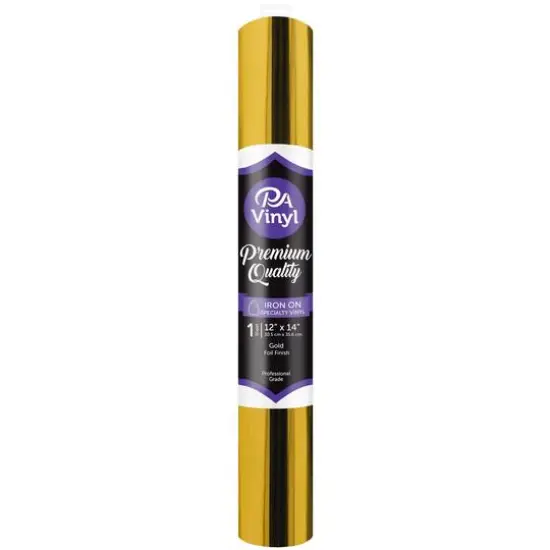 PA Vinyl Foil Iron On Specialty Vinyl Gold {1}
