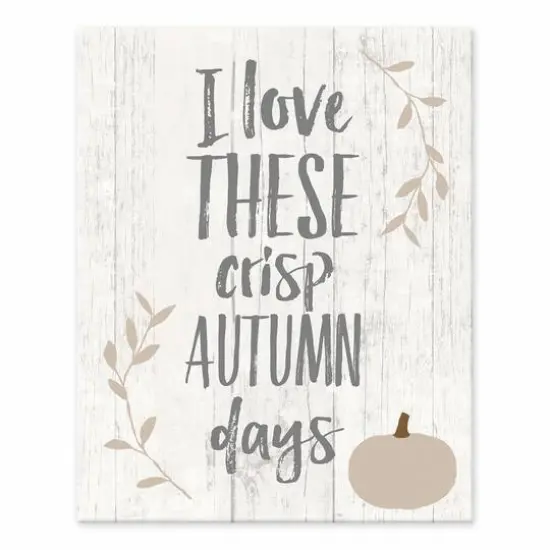 Love Crisp Autumn Tabletop Canvas {1}