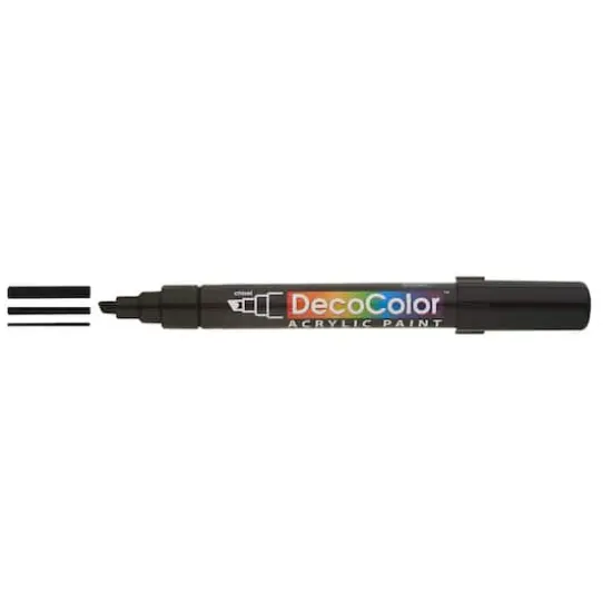 DecoColor&trade; Chisel Tip Acrylic Paint Marker Black {1}